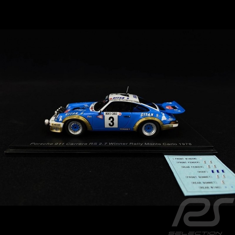 Porsche 911 Carrera RS 2.7 Winner Rallye Monte Carlo 1978 1/43 Spark S6639