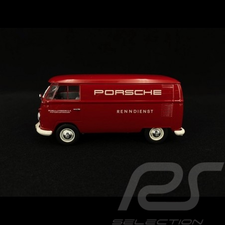 VW Combi T1 transporteur Porsche service course 1963 rouge 1/32 Schuco 450785300