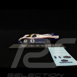 Porsche 956 LH Vainqueur Le Mans 1983 n° 3 1/43 Spark MAP02028313 winner sieger