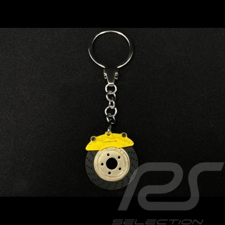 Porsche brake disc keyring yellow MAP04506618