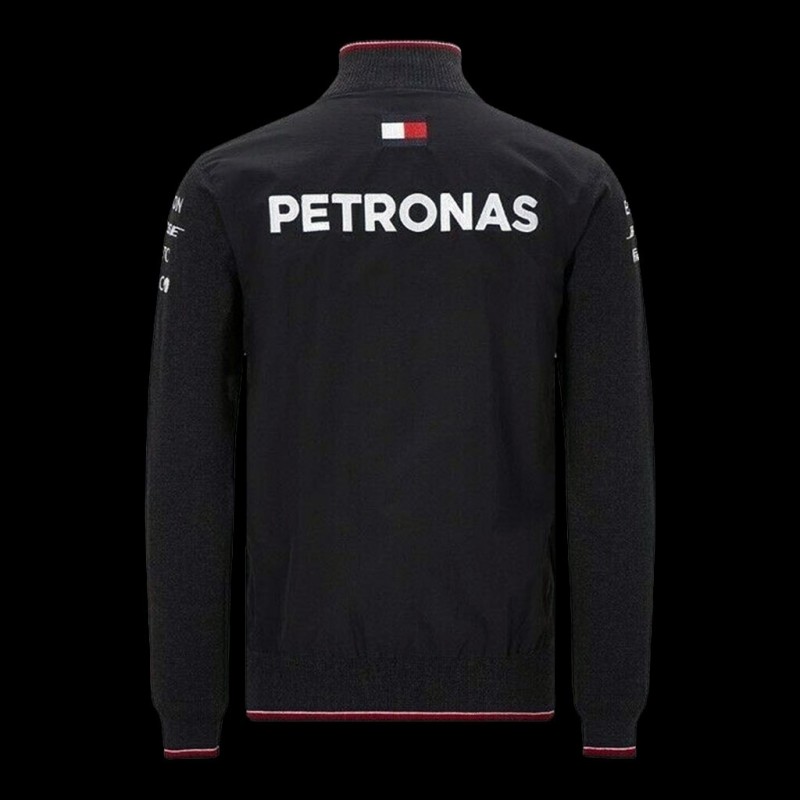 copy Bend Plow Tommy Hilfiger Knitted quarter-zip sweater Mercedes-AMG Petronas Black  141191036150 - men