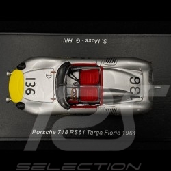 Porsche 718 RS/61 n° 136 Targa Florio 1961 1/43 Spark S4149