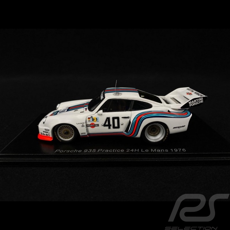 Porsche 935 n° 40 Martini racing Voiture d'entrainement Le Mans 1976 1/43 Spark S4753