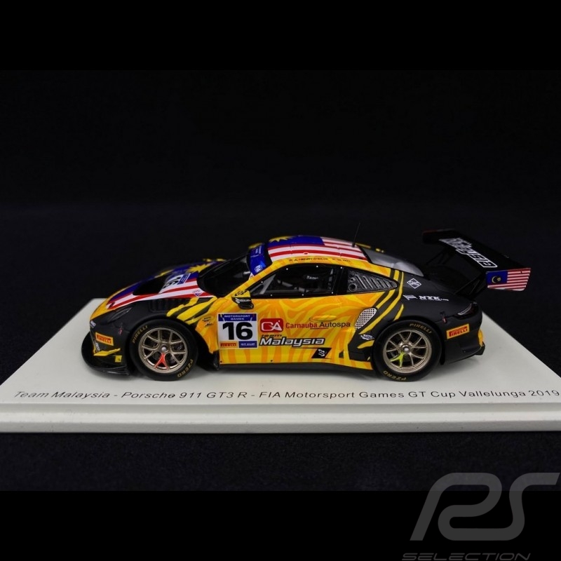 Porsche 911 GT3 R type 991 n° 16 FIA Motorsport Games GT Cup Vallelunga 2019 1/43 Spark S6316