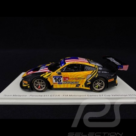 Porsche 911 GT3 R typ 991 n° 16 FIA Motorsport Games GT Cup Vallelunga 2019 1/43 Spark S6316