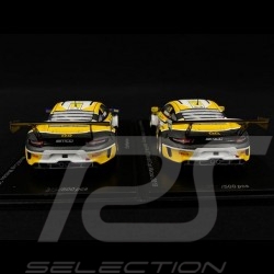 Duo Posche 911 GT3 R typ 991 n° 98 & n° 99 FIA GT World Cup Macau 2019 1/43 Spark SA210 SA211