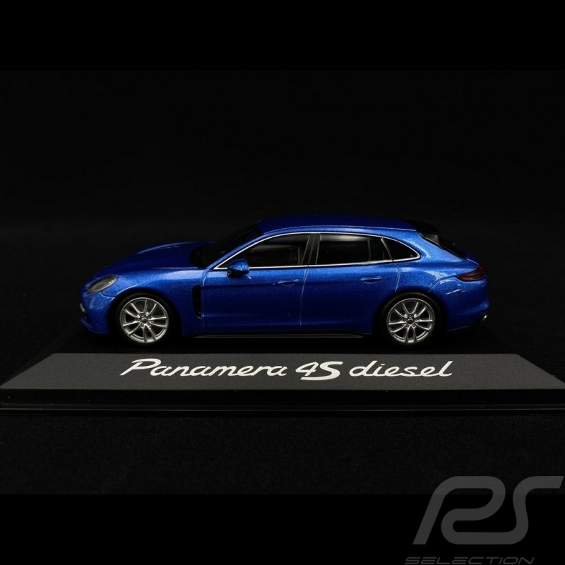 Porsche Panamera 4S Diesel 2017 bleu métallisé metallic blue blau 1/43 Minichamps WAP0207600H