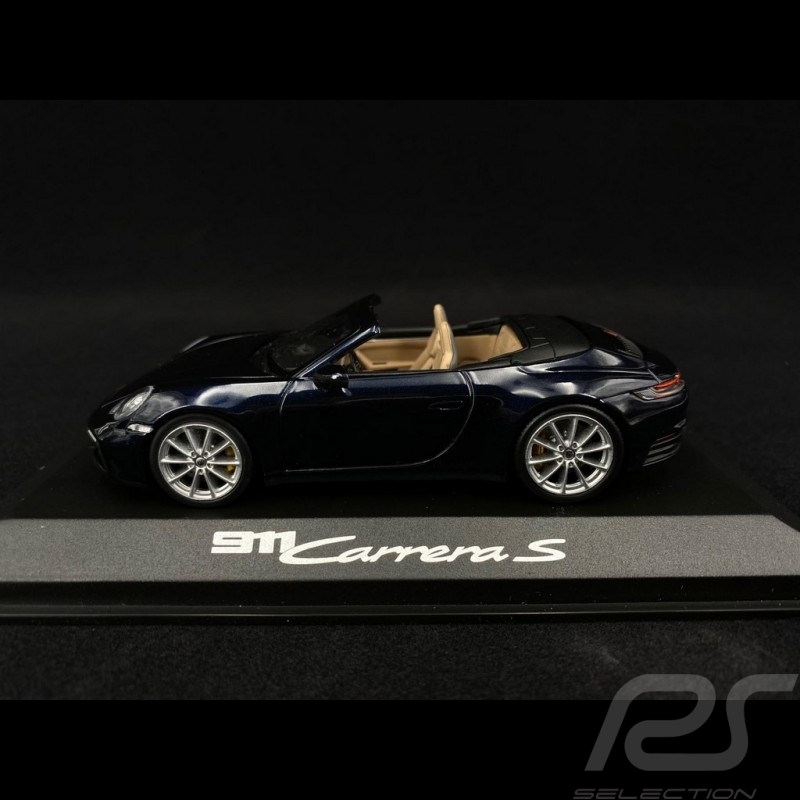Porsche 911 Carrera S cabriolet type 992 2019 bleu nuit night blue nachtblau 1/43 Minichamps WAP0201710K