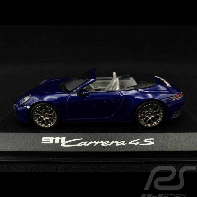 Porsche 911 typ 992 Carrera 4S Cabriolet 2019 Enzianblau 1/43 Minichamps WAP0201730K