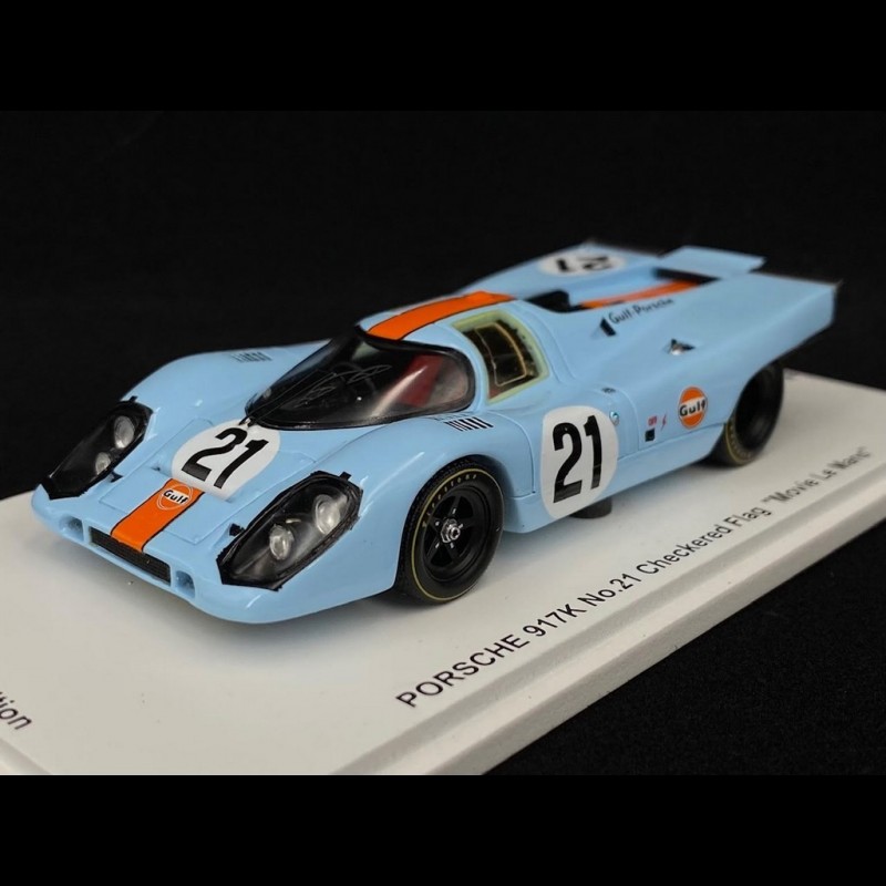 品質SALE保証SPARK ポルシェ 917K チェッカーフラッグ Movie Le Mans 映画「栄光のル・マン」 1/43 スパーク レーシングカー