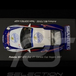 Porsche 911 GT3 Cup type 997 n° 1 Carrera Cup Nogaro 2007 1/43 Spark MX001