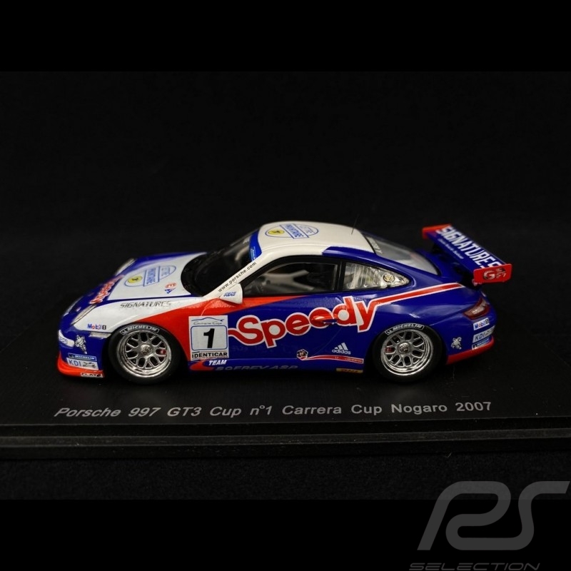 Porsche 911 GT3 Cup type 997 n° 1 Carrera Cup Nogaro 2007 1/43 Spark MX001