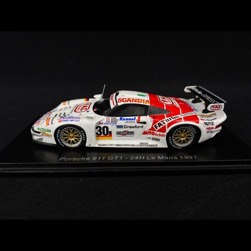 Porsche 911 GT1 type 993 n° 30 Le Mans 1997 1/43 Spark S5607