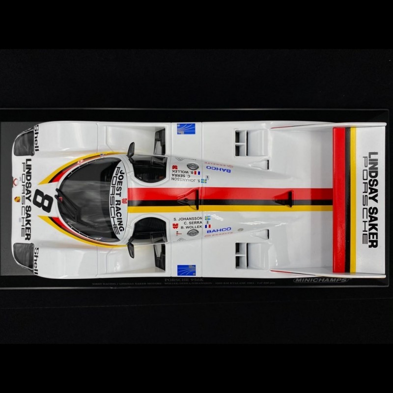 Porsche 956 K 1000 km Kyalami 1983 n° 8 Joest Racing Wollek 1/18
