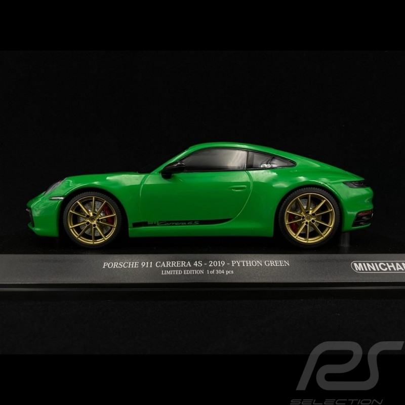Porsche 911 Carrera 4S type 992 2019 Python grün 1/18 Minichamps 155067325