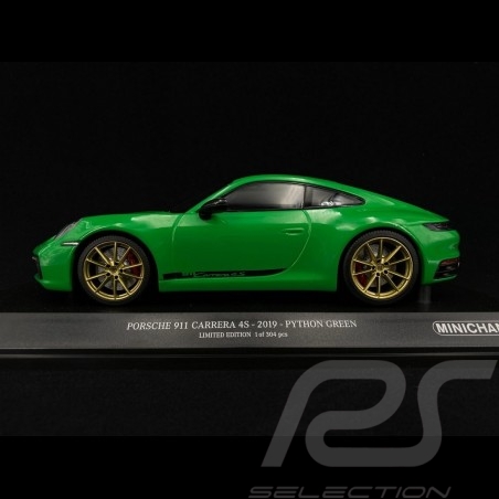 Porsche 911 Carrera 4S type 992 2019 Python grün 1/18 Minichamps 155067325