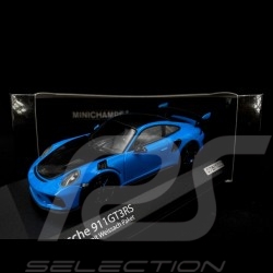 Porsche 911 GT3 RS typ 991.2 Pack Weissach 2019 Riviera blau Sehr selten 1/43 Minichamps 413067037