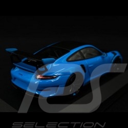 Porsche 911 GT3 RS type 991.2 Pack Weissach 2019 bleu Riviera Très rare 1/43 Minichamps 413067037