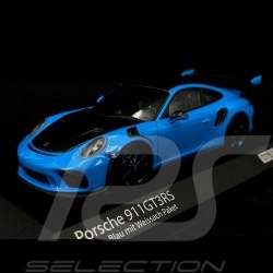 Porsche 911 GT3 RS typ 991.2 Pack Weissach 2019 Riviera blau Sehr selten 1/43 Minichamps 413067037