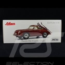 Porsche 356 A Carrera Coupé 1956 Skiurlaub bordeau 1/18 Schuco 450030000