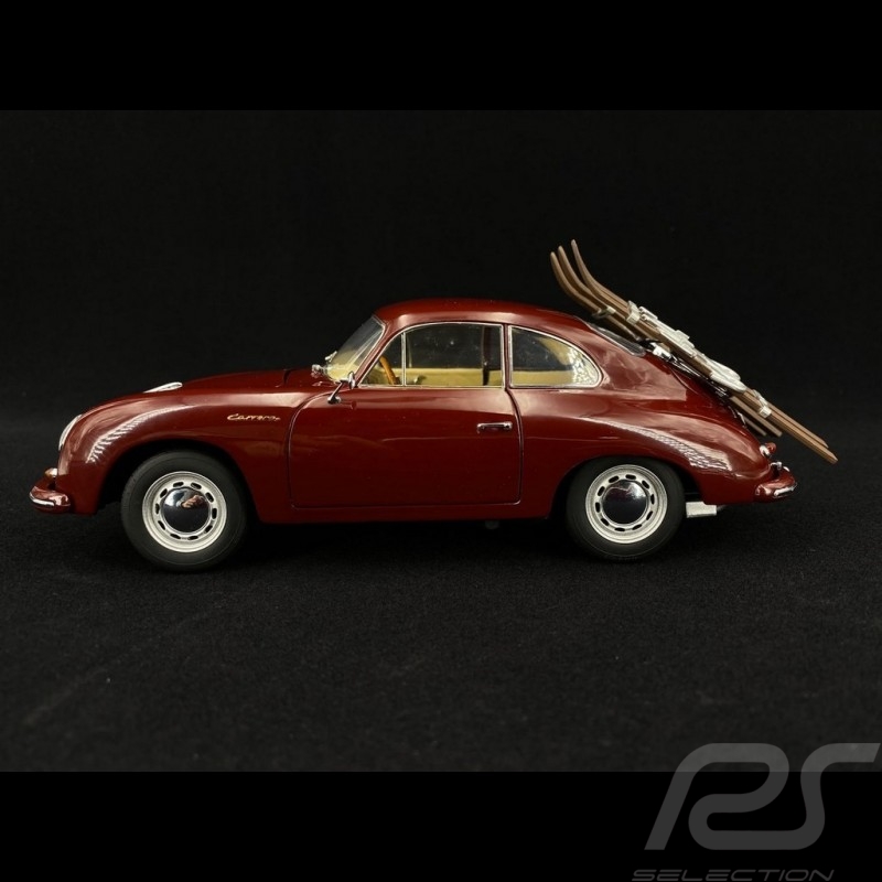 Porsche 356 A Carrera Coupé 1956 vacances au ski bordeau 1/18 Schuco 450030000
