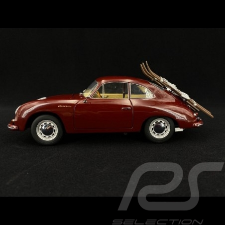 Porsche 356 A Carrera Coupé 1956 Skiurlaub bordeau 1/18 Schuco 450030000