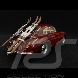 Porsche 356 A Carrera Coupé 1956 Skiurlaub bordeau 1/18 Schuco 450030000