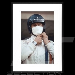 Wall Art Luxury frame Steve McQueen Le Mans 1970 Monaco TAG Heuer 70 x 95 cm
