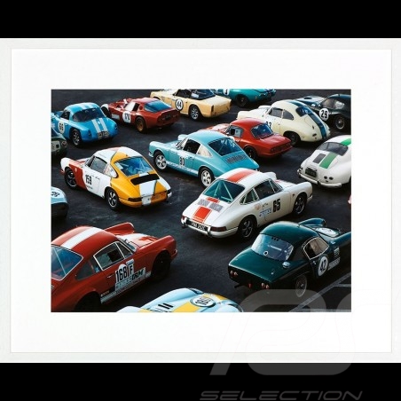 Porsche 804 Grosser Preis von Frankreich reproduction d'une affiche originale de Erich Strenger