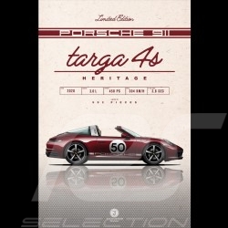 Poster Porsche 911 Targa 4S Heritage type 992 2020 printed on Aluminium Dibond plate 40 x 60 cm Helge Jepsen Poster Porsche 911 Targa 4S Heritage type 992 2020 printed on Aluminium Dibond plate 40 x 60 cm Helge Jepsen