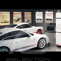 Plakat Porsche 911 Targa 4S Heritage type 992 2020 Drückplatte auf Aluminium Dibond 40 x 60 cm Helge Jepsen