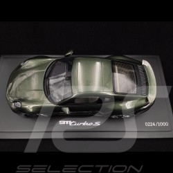 Porsche 911 Turbo S type 992 Oak green 2020 1/18 Spark WAP02117C0L0028