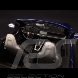 Porsche 911 Turbo S Cabriolet type 992 Bleu gentiane 2020 1/18 Minichamps 155069081