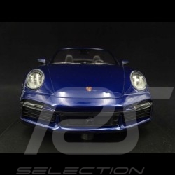 Porsche 911 Turbo S Cabriolet type 992 Bleu gentiane 2020 1/18 Minichamps 155069081