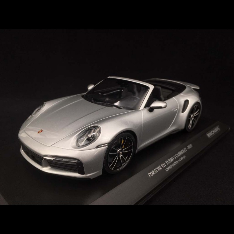 Porsche 911 Turbo S Cabriolet type 992 GT Silver 2020 1/18 Minichamps ...