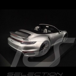 Porsche 911 Turbo S Cabriolet type 992 Gris argenté GT 2020 1/18 Minichamps 155069082