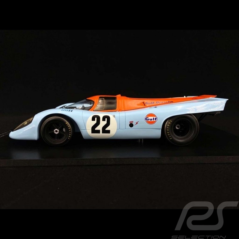 Porsche 917 K 24h du Mans 1970 n° 22 Gulf Racing Hobbs Hailwood 1/18 Spark18S419