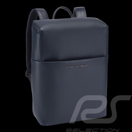 Porsche backpack / laptop bag Leather Cervo 2.1 SVZ Graphite blue Porsche Design 4090002954
