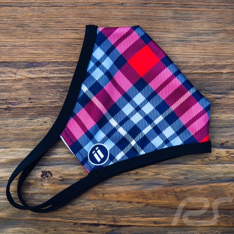 Masque Martini de protection lavable Bleu/rouge Taille L
