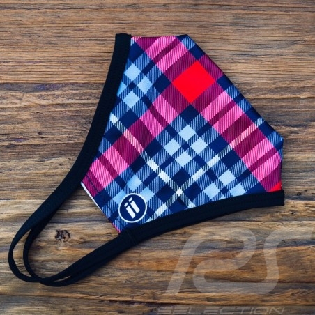 Masque Martini de protection lavable Bleu/rouge Taille L
