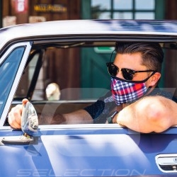 Masque Martini de protection lavable Bleu/rouge Taille L