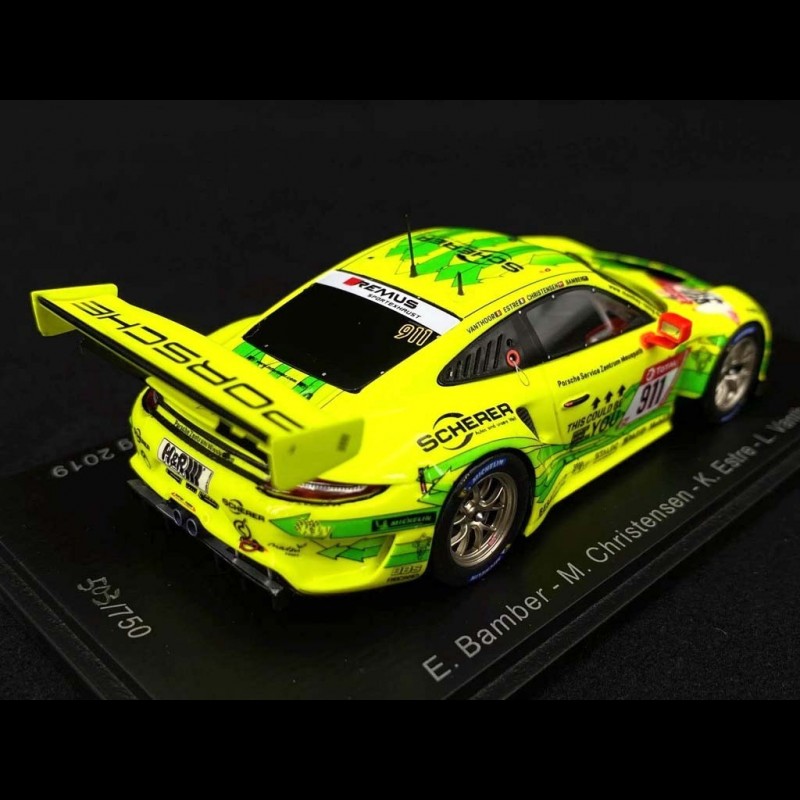 Porsche 911 GT3 R type 991 Manthey Racing n° 911 Nürburgring 2019