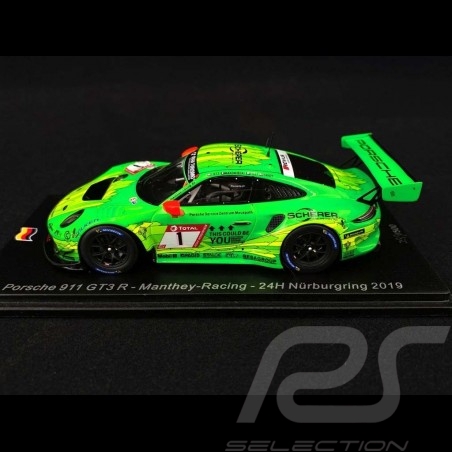 Porsche 911 GT3 R type 991 Manthey Racing n° 1 Nürburgring 2019 1/43 Spark SG556