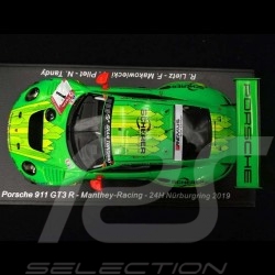 Porsche 911 GT3 R type 991 Manthey Racing n° 1 Nürburgring 2019 1/43 Spark SG556