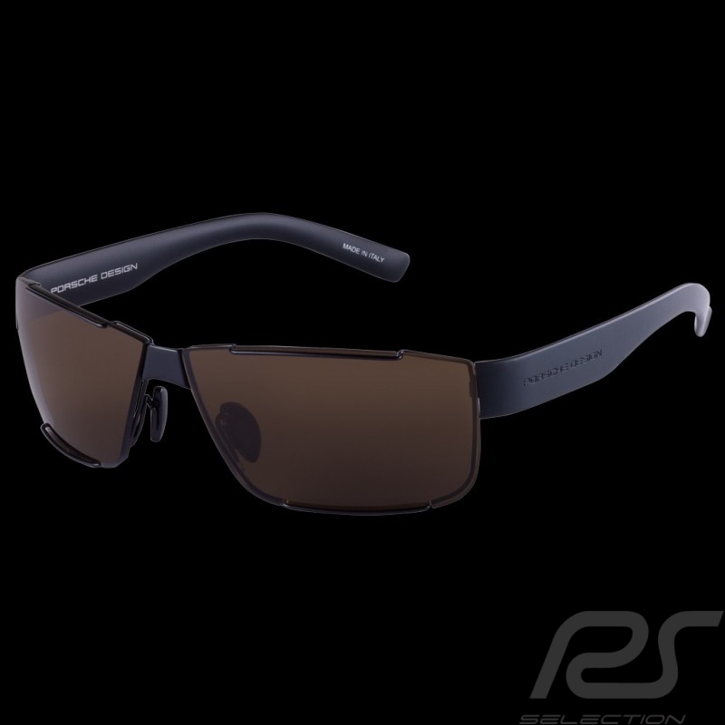 Porsche Sonnenbrille schwarz Rahmen / braun Gläser WAP0785090JA64 - Unisex