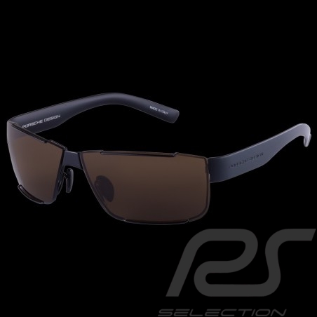Porsche sunglasses black frame / brown lenses WAP0785090JA64 - unisex