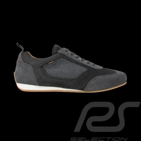 Driving shoes Piloti Sport sneaker 24h Le Mans Slate grey Leather - men
