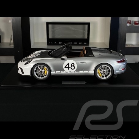 Porsche 911 Speedster type 991 2019 n° 48 GT Silber Metallic 1/8 Minichamps 800655004