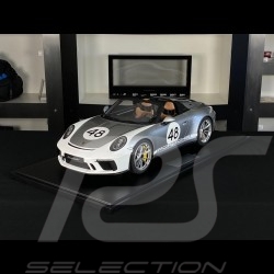 Porsche 911 Speedster type 991 2019  n° 48 Gris argenté GT 1/8 Minichamps 800655004