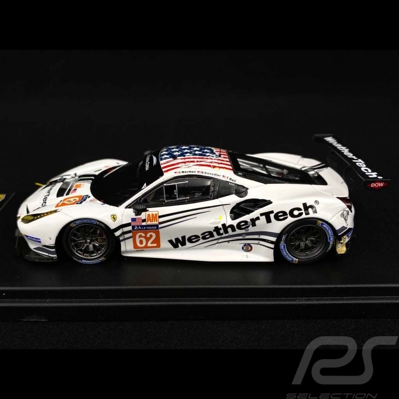 Ferrari 488 GTE Scuderia Corsa n° 62 24H Le Mans 2017 1/43 Looksmart LSLM073
